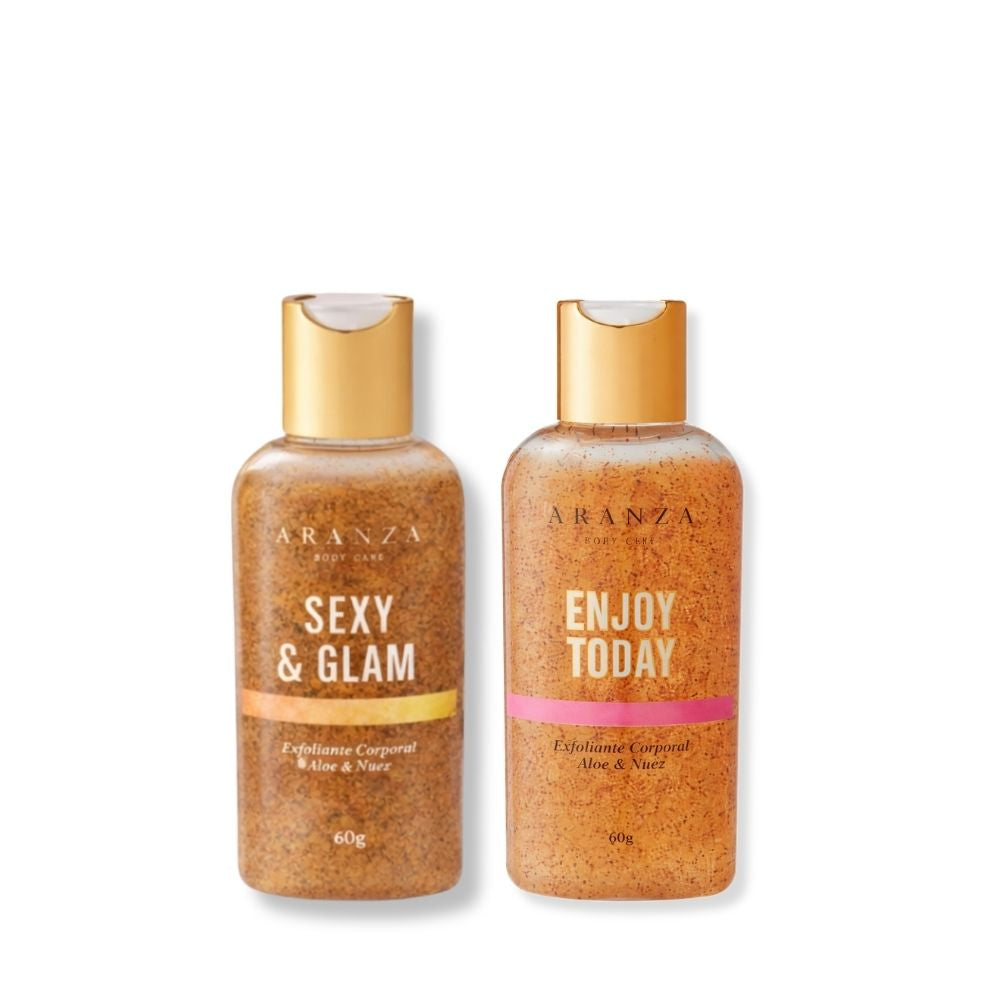Set exfoliantes corporales travel size