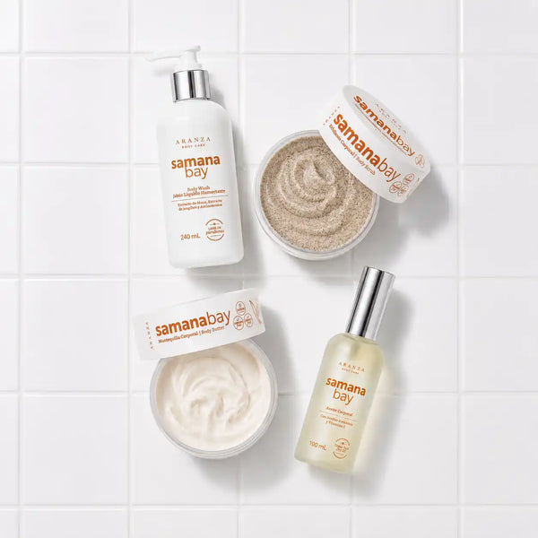 Ritual óleo corporal 100 ml + exfoliante 200 gr + mantequilla 200 gr + jabón 240 ml. aroma almendras