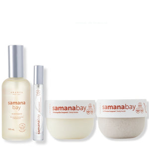 Ritual aceite corporal 100 ml + aceite travel size + exfoliante 200 gr + mantequilla corporal aroma a almendras + banda exfoliante obsequio