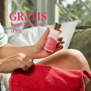 Ritual óleo corporal 100 ml + exfoliante 230 ml + mantequilla 160 gr aroma frutos rojos + Loción 60 ml OBSEQUIO