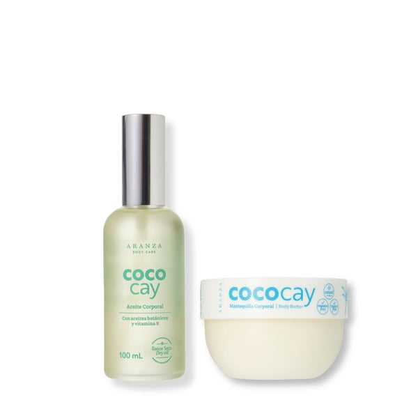 Mascarilla corporal: mantequilla corporal  200 gr + aceite corporal 100 ml + aroma coco vainilla + NECESER GRATIS