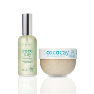 Ritual  exfoliante corporal 200 gr + Óleo corporal 100 ml aroma coco vainilla