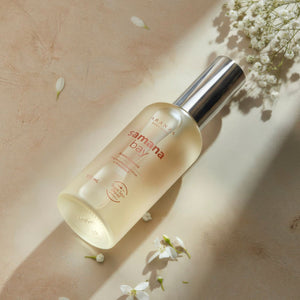 Box  Cepillo exfoliante + aceite corporal aroma almendras