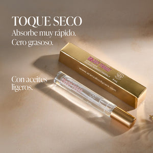 Aceite corporal toque seco aroma frutos rojos travel size.
