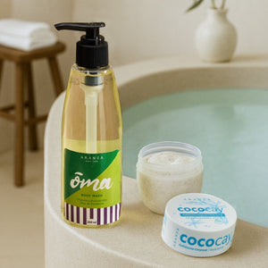 Box Exfoliante corporal Cococay 50 gr. + Gel de baño Oma 230 ml