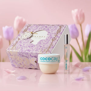 Ritual  mantequilla corporal 50 gr + Óleo corporal travel size aroma coco vainilla