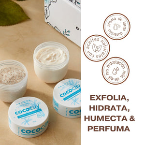 Ritual Exfoliante corporal 50 gr + mantequilla  50 gr. travel size aroma coco vainilla