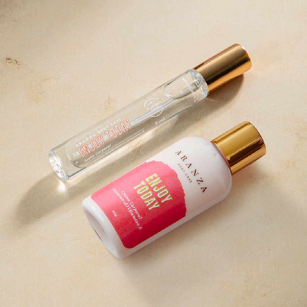 Mascarilla corporal: óleo + crema hidratante travel size aroma frutos rojos