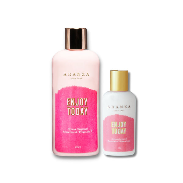 Pack Crema Hidratante frutos rojos 230 ml y + travel size