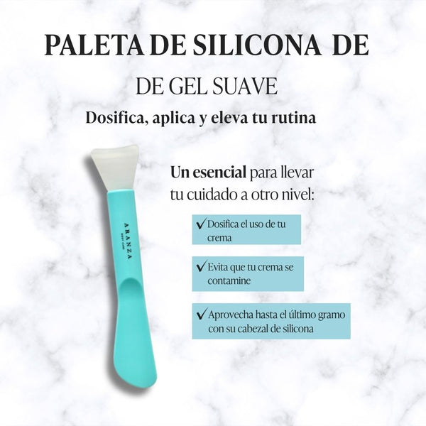 Paleta de silicona doble cabezal Aranza