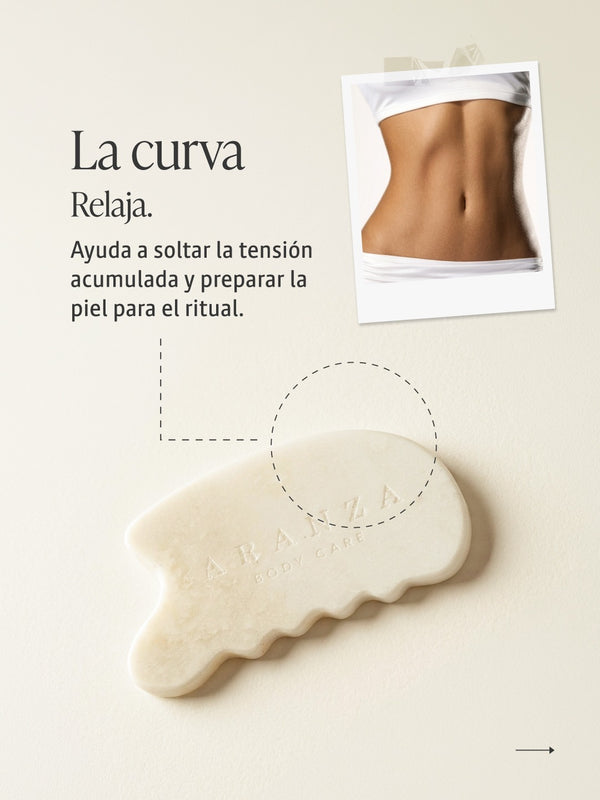 Gua-sha Corporal y aceite corporal 100 ml aroma almendras