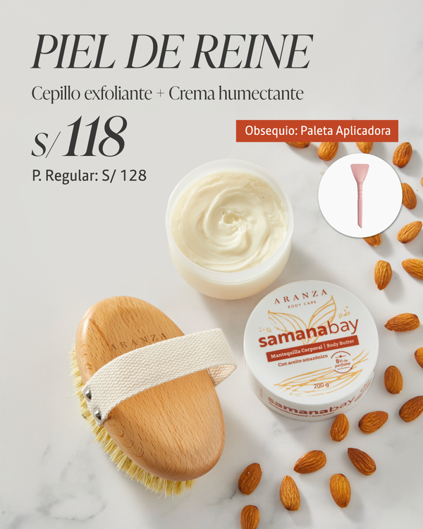 Box mantequilla corporal hidratante 200 gr + Cepillo exfoliante Entrega 2 de junio