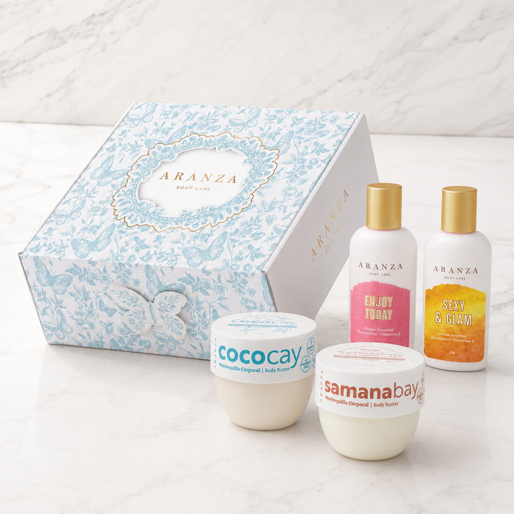 Set 4 cremas corporales travel size
