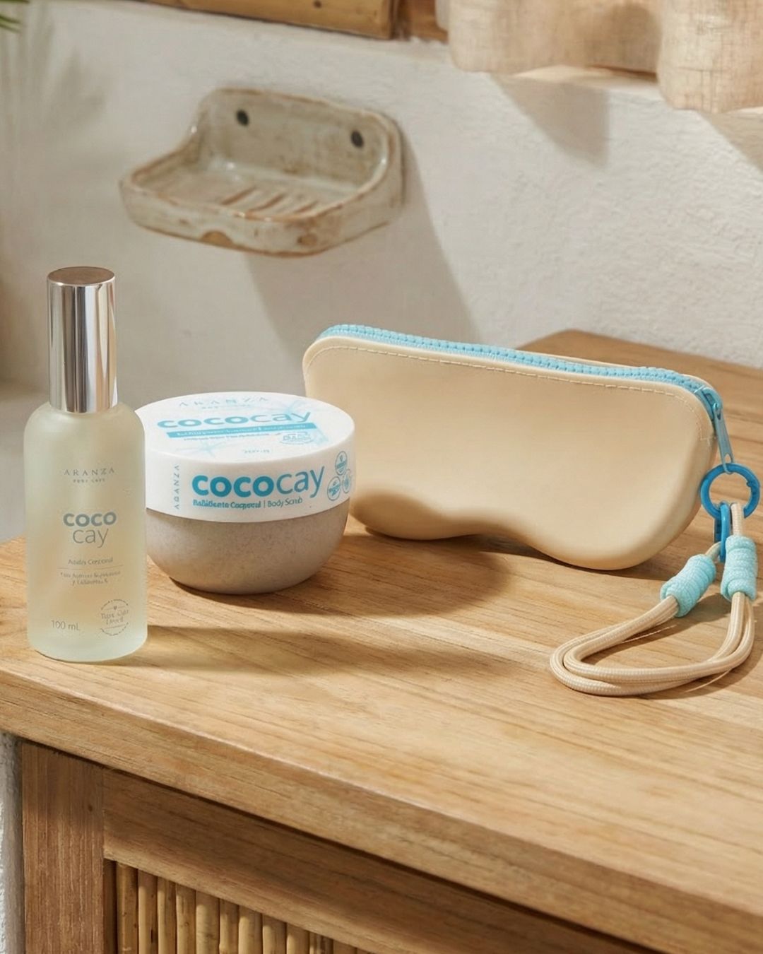 Box Exfoliante corporal 200 gr + Óleo corporal 100 ml COCOCAY + Case