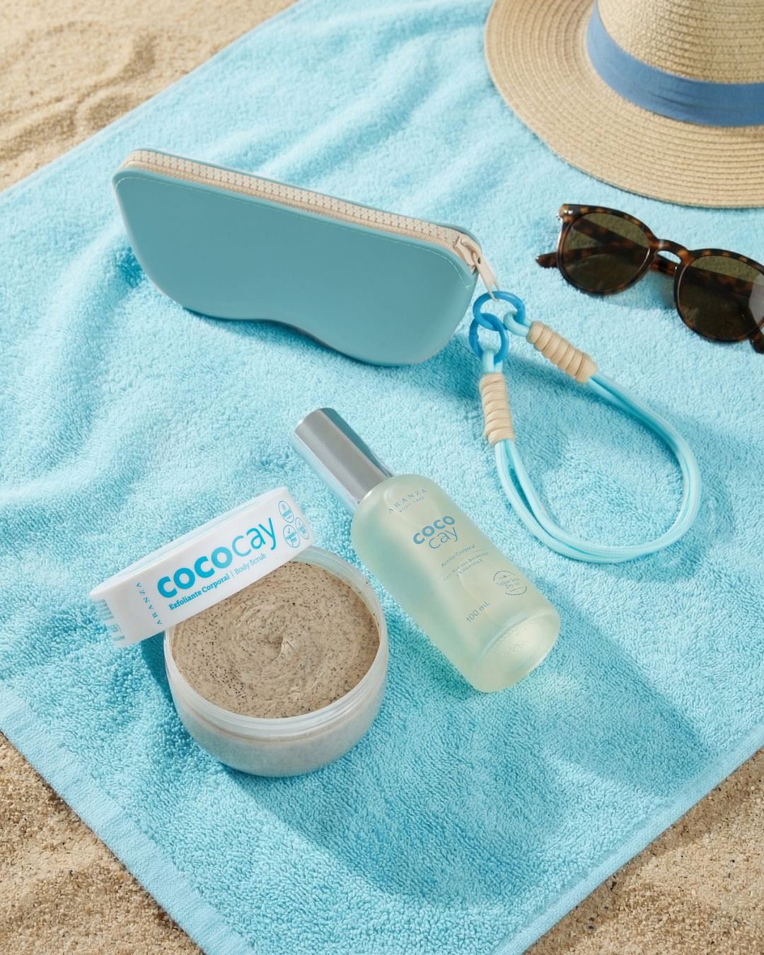 Box Exfoliante corporal 200 gr + Óleo corporal 100 ml COCOCAY + Case