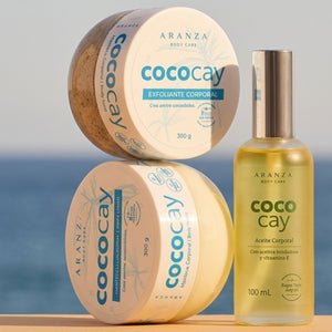 Ritual óleo corporal 100 ml + exfoliante 200 gr + mantequilla 200 gr aroma coco vainilla