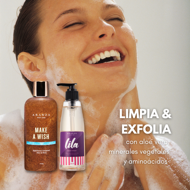 Box exfoliante corporal aroma floral + gel de baño