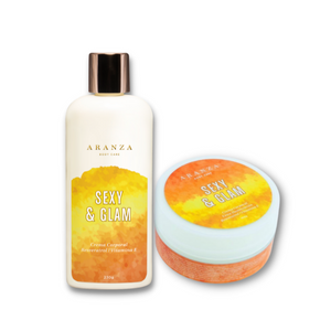 Box Crema Hidratante y Nutritiva + Body Butter aroma frutal cítrico.