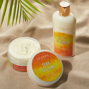 Box Crema Hidratante y Nutritiva + Body Butter aroma frutal cítrico.
