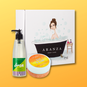 Box body butter aroma frutal cítrico + gel de baño