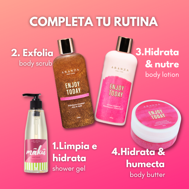Box exfoliante corporal + body butter aroma frutal dulce